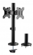 BRATECK Βάση γραφείου LDT40-G02 για 2 οθόνες 17" - 32", 8kg LDT40-G02