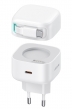 USAMS φορτιστής τοίχου US-CC202 με καλώδιο USB-C, USB-C, 35W GaN, λευκός CC202TC02