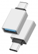 POWERTECH αντάπτορας USB-C σε USB 3.0 PTH-062, 5Gbps, ασημί PTH-062