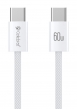 CELEBRAT καλώδιο USB-C U600, 60W, 480Mbps, 1m, λευκό U600-WH