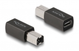 DELOCK αντάπτορας USB-C θηλυκό σε USB Type-B αρσενικό 65839, γκρι 65839