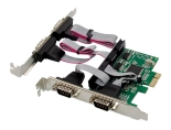 POWERTECH κάρτα επέκτασης PCIe σε 4x RS232 ST310, CH384L ST310
