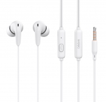 CELEBRAT earphones με μικρόφωνο G26, 3.5mm σύνδεση, Φ10mm, 1.2m, λευκά G26-WH