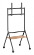 BRATECK βάση τηλεόρασης δαπέδου TTF13E-46FW, 37-86", έως 80kg, με ράφι & ροδάκια TTF13E-46FW