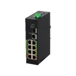 DAHUA LR2110-8ET-120 8-PORT SWITCH ePOE ΜΕ ΘΥΡΑ ΓΙΑ ΣΥΝΔΕΣΗ SFP MODULE ΟΠΤΙΚΗΣ ΙΝΑΣ
