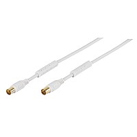 VIVANCO ANTENNA CABLE 100dB FERRITE 5m white