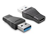POWERTECH αντάπτορας USB 3.0 σε USB-C CAB-U097, 5Gbps, μαύρος CAB-U097