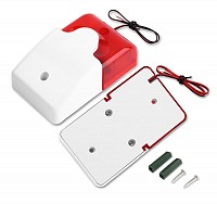 Σειρήνα πανικού Piezzo εσωτερικού χώρου HS-157, 12V, Red HS-157-RD