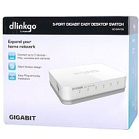 5-Port Gigabit Easy Desktop Switch 10/100/1000 D-LINK GO-SW-5G