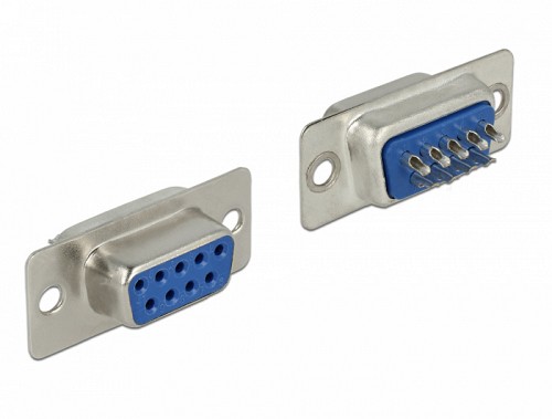 DELOCK Connector Σειριακής θύρας Sub-D9 με ακίδες, female 65882