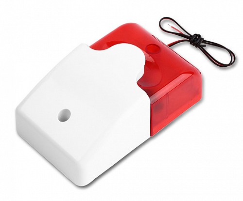 Σειρήνα πανικού Piezzo εσωτερικού χώρου HS-157, 12V, Red HS-157-RD
