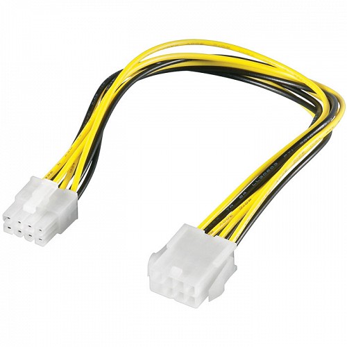 Προέκταση καλωδίου τροφοδοσίας EPS 8 pin, 28cm GOOBAY 51361