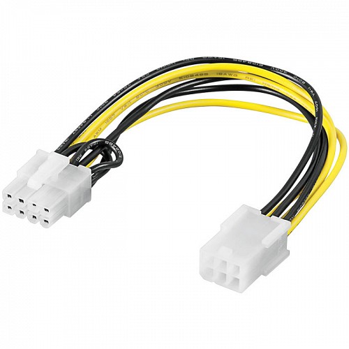 Καλώδιο / αντάπτορας τροφοδοσίας PCI Express 6 pin σε PCI Express 8 pin GOOBAY 93635