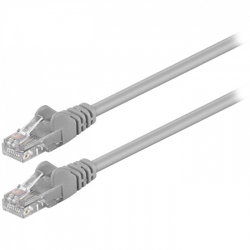 Καλώδιο δικτύου CAT 5e, U/UTP, 0.25m σε γκρι χρώμα GOOBAY 68611