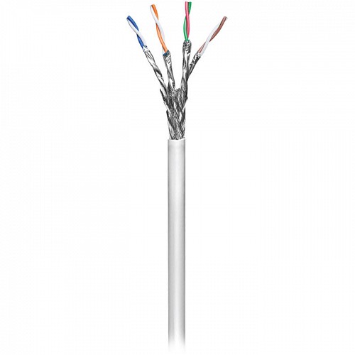 Καλώδιο δικτύου CAT 6, S/FTP, μονόκλωνο, σε κουλούρα 305m, σε γκρι χρώμα GOOBAY 95696