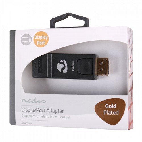 Αντάπτορας DisplayPort αρσ. σε HDMI θηλ. με επίχρυσες επαφές NEDIS CCBW37915AT