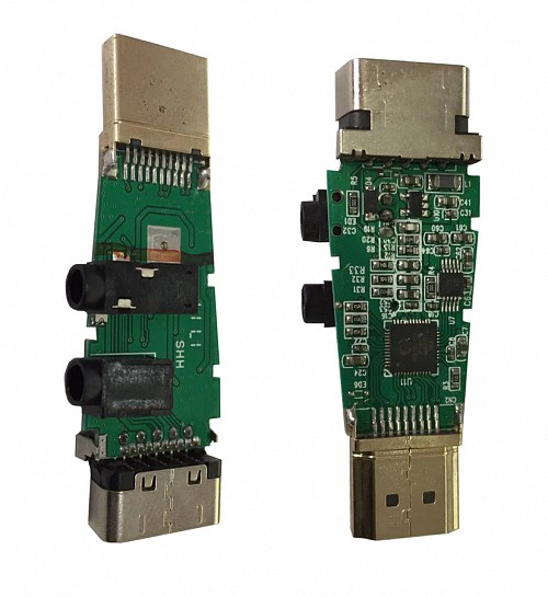 POWERTECH αντάπτορας HDMI 19pin σε VGA CAB-H076, audio jack, USB power CAB-H076