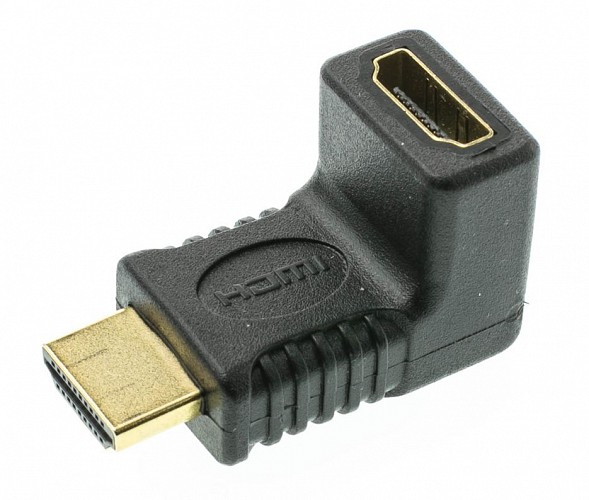 POWERTECH αντάπτορας HDMI CAB-H035, γωνιακός 90°, μαύρος CAB-H035
