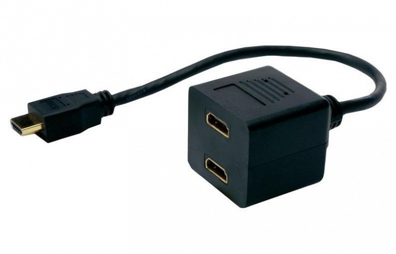 POWERTECH HDMI splitter CAB-H053, 2 σε 1, μαύρο CAB-H053