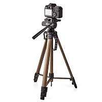 Τρίποδο αλουμινίου με max ύψος 161 cm για φωτογραφικές μηχανές και βιντεοκάμερες NEDIS TPOD2300BZ