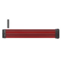 Braided καλώδιο προέκτασης τροφοδοσίας motherboard 24pin, 30cm σε κόκκινο χρώμα DEEPCOOL EC300-24P-RD