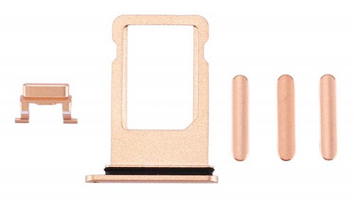 Υποδοχή κάρτας SIM και Side Button για iPhone 8 Plus, χρυσό SPIP8-0044