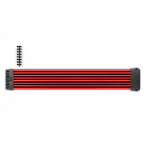 Braided καλώδιο προέκτασης τροφοδοσίας motherboard 24pin, 30cm σε κόκκινο χρώμα DEEPCOOL EC300-24P-RD