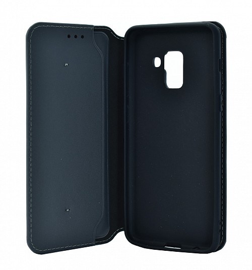 POWERTECH Θήκη Slim Leather για Samsung A5 2018, γκρι MOB-1147