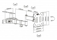 BRATECK Βάση στύλου στήριξης LDA35-112 για οθόνη 17-32, 8kg LDA35-112