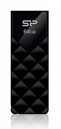SILICON POWER USB Flash Ultima U03, 64GB, USB 2.0, μαύρο SP064GBUF2U03V1K