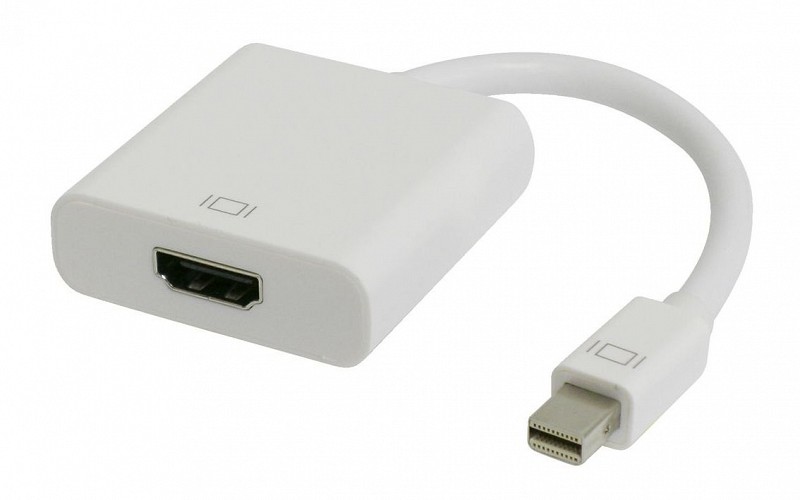 POWERTECH αντάπτορας mini DisplayPort σε HDMI CAB-DP036, 0.20m, λευκός CAB-DP036
