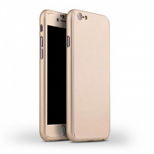 360 Full Cover & Temp.Glass iPhone 6/6s Plus Gold