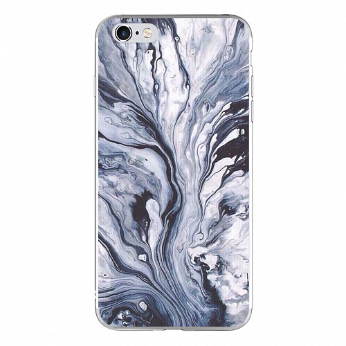 Silicon Marble Case iPhone 6/6s SM2 Blue/White