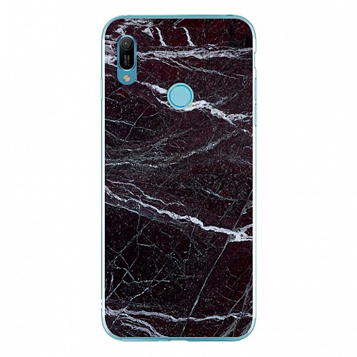 Silicon Marble Case Huawei Y6 19 SM14 Black/White