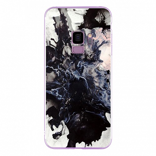 Silicon Marble Case Samsung S9 SM8 White/Black
