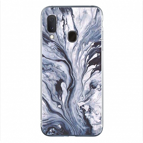 Silicon Marble Case Samsung A20 E SM2 Blue/White