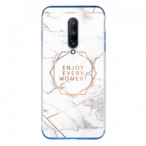 Silicon Marble Case Oneplus 7 Pro SM16 White/Gold