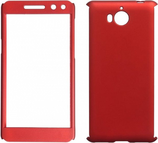 360 Full Cover & Temp.Glass Huawei Y5/Y6 17 Red