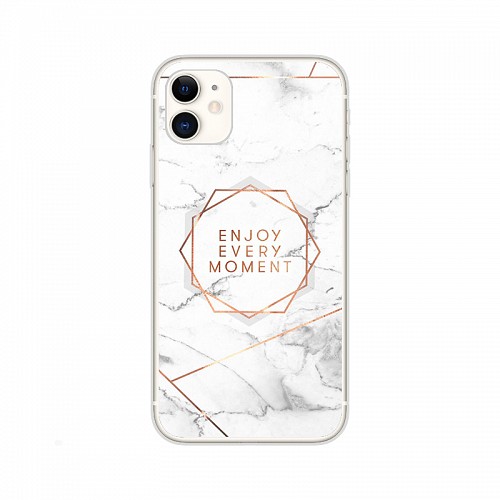 Silicon Marble Case iPhone 11 Pro Max SM16 White/Gold