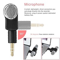 POWERTECH mini μικρόφωνο CAB-J041, stereo, 3.5mm CAB-J041