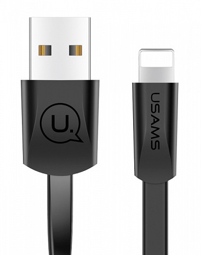 USAMS καλώδιο USB σε Lightning US-SJ199, 10W, 1.2m, μαύρο SJ199IP01