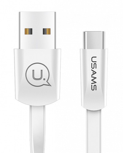 USAMS Καλώδιο USB σε USB-C US-SJ200, 10W, 1.2m, λευκό SJ200TC02