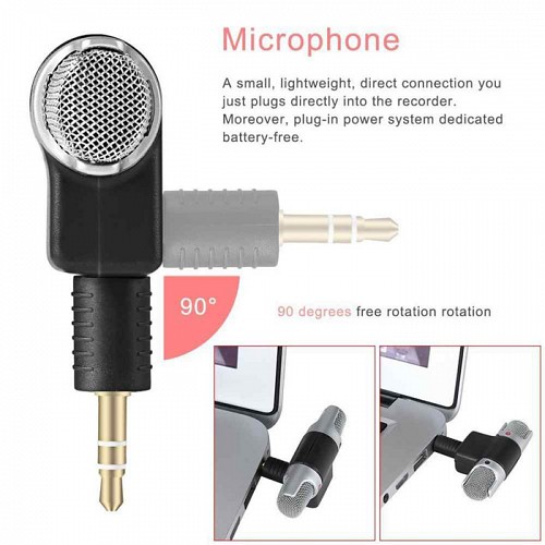 POWERTECH mini μικρόφωνο CAB-J041, stereo, 3.5mm CAB-J041