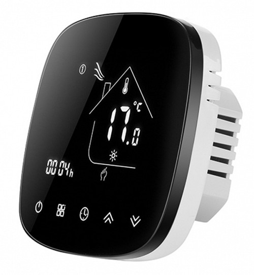 Smart θερμοστάτης πετρελαίου BHT-001-GBLW, WiFi, χωνευτός, μαύρος BHT-001-GBLW