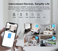 SONOFF smart IP κάμερα GK-200MP2-B, Wi-Fi, 1080p, H.264 GK-200MP2-B