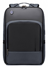 ARCTIC HUNTER τσάντα πλάτης B00403 με θήκη laptop 15.6, USB, 19L, γκρι B00403-GY