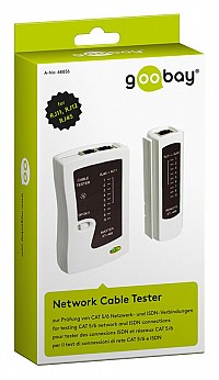 GOOBAY tester δικτύου 68856, CAT 5/6 & ISDN, RJ11, RJ12, & RJ45 68856