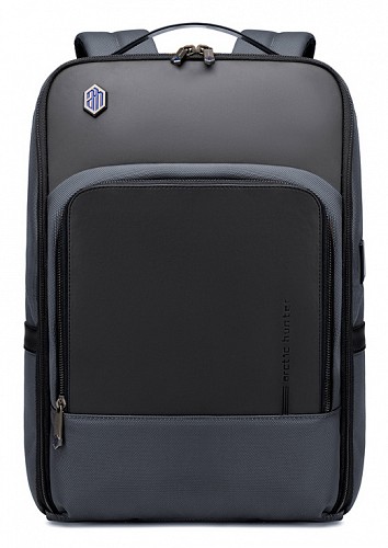 ARCTIC HUNTER τσάντα πλάτης B00403 με θήκη laptop 15.6, USB, 19L, γκρι B00403-GY