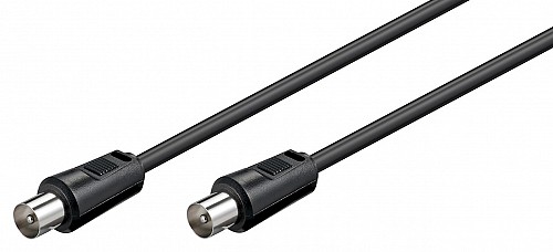 GOOBAY καλώδιο κεραίας αρσενικό 68148, <70dB, CCS, 2.5m, μαύρο 68148