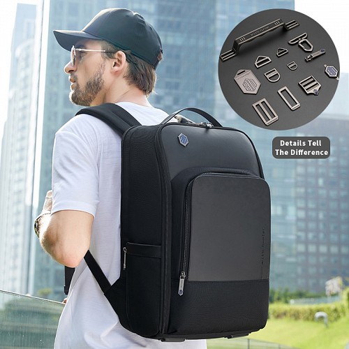 ARCTIC HUNTER τσάντα πλάτης B00403 με θήκη laptop 15.6, USB, 19L, γκρι B00403-GY